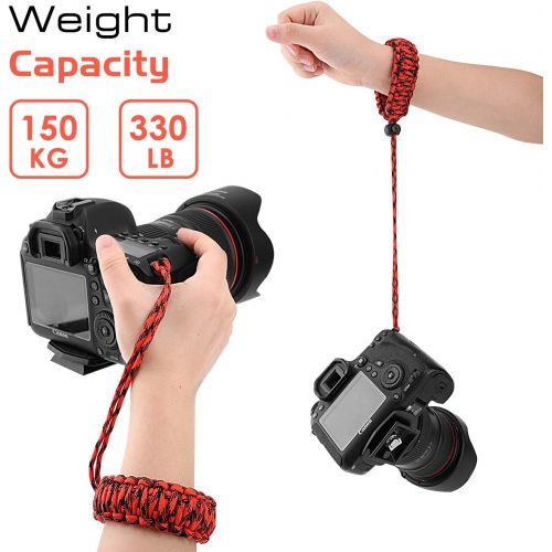  MoKo Universal Paracord [2 Pack], Nylon Braided Adjustable Camera Hand Grip Strap for Video Camcorder, Binoculars and Nikon/Canon/Sony/Minolta/Panasonic/SLR/DSLR Digital Cameras, B