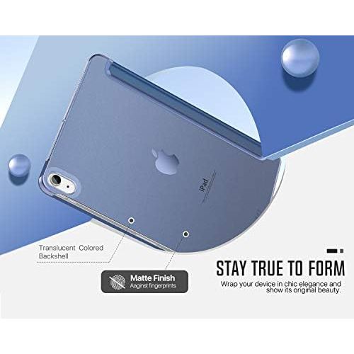  [아마존베스트]MoKo Case Fit New iPad Air 4th Generation 2020 - iPad Air 4 Case 10.9 inch Slim Lightweight Shell Stand Cover with Translucent Frosted Back Protector for iPad Air 4, Auto Wake/Slee