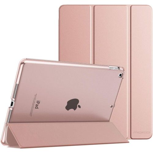  [아마존베스트]MoKo Case Fit New iPad 8th Gen 2020 / 7th Generation 2019, iPad 10.2 Case - Slim Smart Shell Stand Cover with Translucent Frosted Back Protector for iPad 10.2, Rose Gold(Auto Wake/