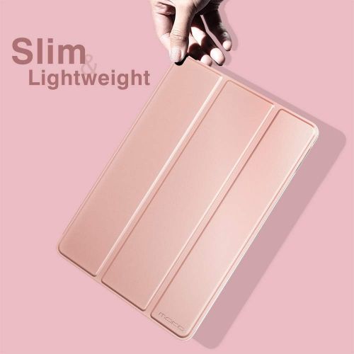  [아마존베스트]MoKo Case Fit New iPad 8th Generation 10.2 2020 / iPad 7th Gen 2019, iPad 10.2 Case with Stand, Soft TPU Translucent Frosted Back Cover Slim Shell for iPad 10.2 inch, Auto Wake/Sle