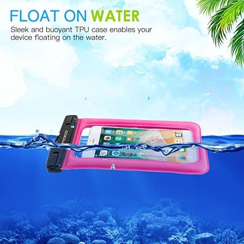  [아마존베스트]MoKo Floating Waterproof Phone Pouch [3 Pack], Floatable Phone Case Dry Bag with Lanyard Armband Compatible with iPhone 12/12 Mini/12 Pro, iPhone 11/11 Pro, X/Xs/Xr/Xs Max,8, Galax