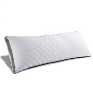 [아마존 핫딜]  [아마존핫딜]MoMA Premium Adjustable Loft Quilted Body Pillows - Hypoallergenic Fluffy Pillow - Quality Plush Pillow - Down Alternative Pillow - Head Support Pillow - 21x54