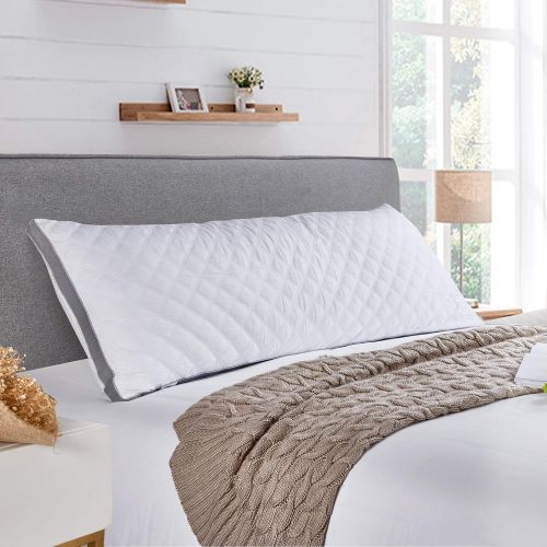  [아마존 핫딜]  [아마존핫딜]MoMA Premium Adjustable Loft Quilted Body Pillows - Hypoallergenic Fluffy Pillow - Quality Plush Pillow - Down Alternative Pillow - Head Support Pillow - 21x54