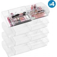 [아마존핫딜][아마존 핫딜] MoMA Expandable Makeup Organizer - Adjustable Makeup Brush Organizer (4 Packs) - Plastic Makeup Organizer for Bathroom Drawers, Vanities, Countertops - Scalable Cosmetics Organizer