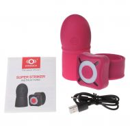 Moafh Remote-7 Mode-Silicone-Pennis-Head-Teaser-Dilo-Vinrator-Massager-Male-Six-TOEy - Hot Pink