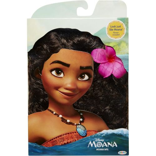 디즈니 Disney Moana Wig with Plumeria Flower