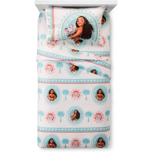  Moana Disney MOANA 7pc Full Size Bedding ~ Twin/Full Quilt, Pillow Sham, Full Sheet Set + PUA Pillow Buddy!