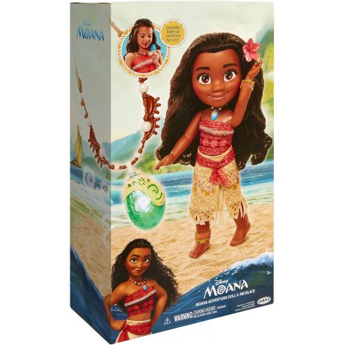 디즈니 Disney Moana Adventure With Magical Seashell Necklace Doll