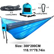 Moange Nylon Parachute Hammock Outdoor Double Hammock Outdoor Camping 260140CM