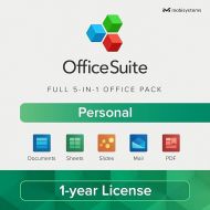 OfficeSuite Personal Compatible with Microsoft® Office Word® Excel® & PowerPoint® and Adobe® PDF - 1 Year License for 1 Windows & 2 Mobile Devices