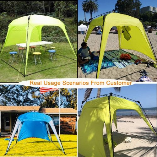  [아마존핫딜][아마존 핫딜] Mobihome Beach Canopy Sun Shelters Shade Tent Pop Up 8.2 X 8.2 - Instant Portable Sports Cabana Umbrella, Easy Set-up and Take Down, with Sun Protection and One Shade Wall Included