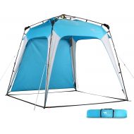 Mobihome 8.2x8.2 Pop Up Canopy, 2022 Upgraded Outdoor Canopy, Portable Folding Instant Canopy, Easy Set-up Canopy with 1 Sidewall