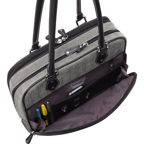  Mobile Edge Classic Herringbone Laptop Tote (Large)- 16PC  17MacBook Pro