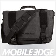 Mobile Edge Laptop Eco Messenger Eco-Friendly, 17.3 Inch Cotton Canvas, Charcoal for Men, Women, Business, Student MECME5