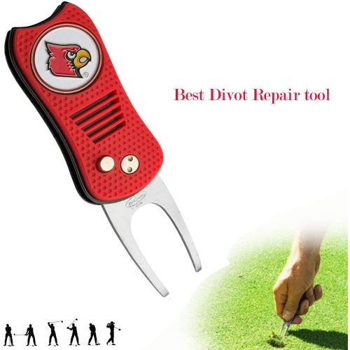  Mobile Pro Shop Switchblade Divot Repair Tool with Logo Printed Removable Magnetic Ball Marker-Best Divot Fixer