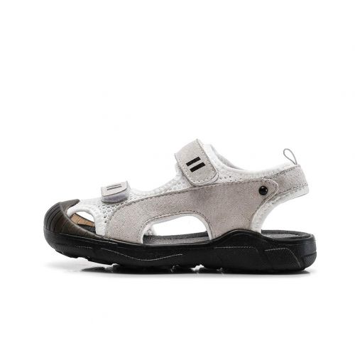  Mobnau Toddler Kids Closed Toe Leather Outdoor Beach Boys Sandals