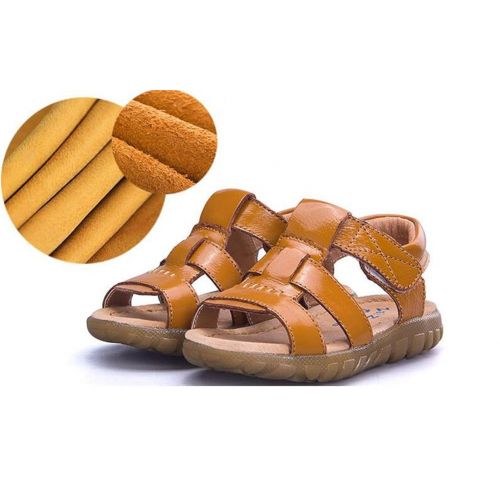  Mobnau Cool Skidproof Leather Beach Boys Kids Toddler Sandals