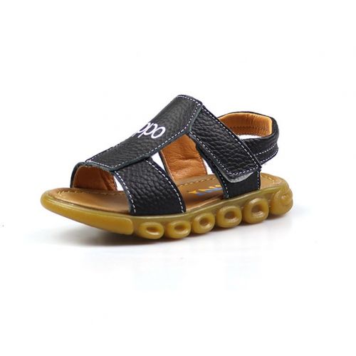  Mobnau Toddler Little Kids Leather Anti-Skid Sandals for Boys