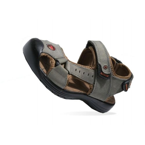  Mobnau Little Big Kid Leather Outdoor Boys Hiking Sandals