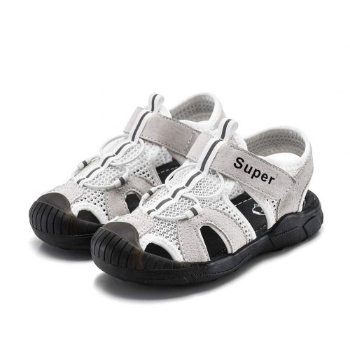  Mobnau Leather Anti-Skid Breathable Kids Toddler Beach Sandals for Boys