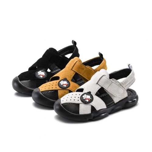  Mobnau Cute Leather Skidproof Boys Toddler Kids Summer Sandals