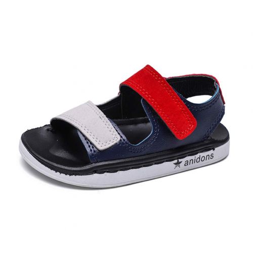  Mobnau Leather Open Toe Outdoor Athletic Beach Sandals for Boys