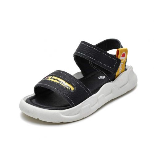  Mobnau Leather Outdoor Athletic Sport Skidproof Sandals for Boys