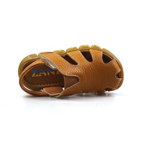  Mobnau Leather Closed Toe Toddler Little Kids Walking Boys Sandals