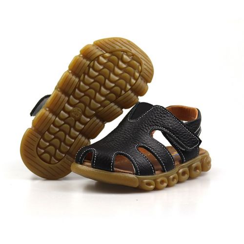  Mobnau Leather Closed Toe Toddler Little Kids Walking Boys Sandals