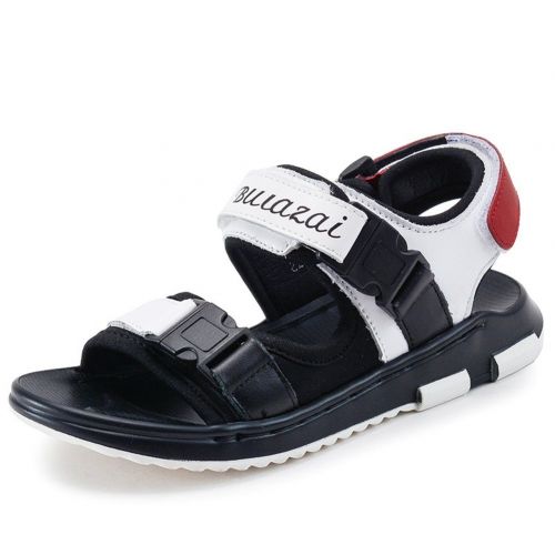  Mobnau Leather Outdoor Skidproof Summer Boys Sandals Sandles