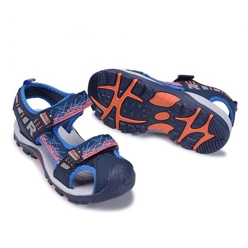  Mobnau Leather Closed Toe Cool Athletic Sandals for Boys