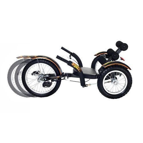  Mobo Mobito The Ultimate Youth Three Wheeled Black Cruiser