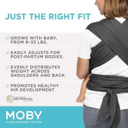  Moby Wrap Baby Carrier | Evolution | Baby Wrap Carrier for Newborns & Infants | #1 Baby Wrap | Baby Gift | Keeps Baby Safe & Secure | Adjustable for All Body Types | Perfect for Mo