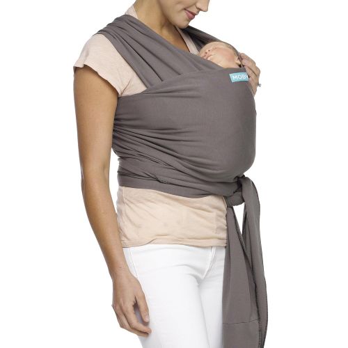  [아마존베스트]MOBY Moby Classic Baby Wrap (Slate) - Baby Wearing Wrap for Parents On The Go - Baby Wrap Carrier for...