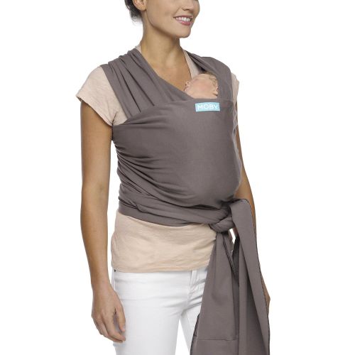  [아마존베스트]MOBY Moby Classic Baby Wrap (Slate) - Baby Wearing Wrap for Parents On The Go - Baby Wrap Carrier for...