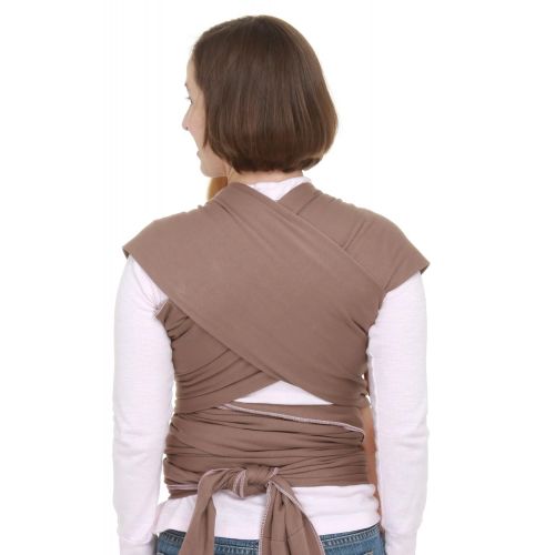  Moby Wrap Original 100% Cotton Baby Carrier, Cafe