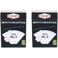 Moccamaster 2 x MOCCAMASTER - Filter No.4 (je 100 Filtertueten) Technivorm