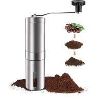 [아마존베스트]Mocoe Manual Coffee Grinder, Portable Hand Coffee Grinder with Adjustable Setting,Conical Ceramic Burr Grinder Stainless Steel Coffee Mill for Drip Coffee, Espresso, Press Used in Home a