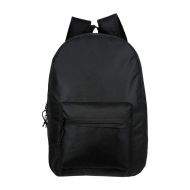 Moda West Wholesale 19 Inch Backpacks for Students & Adults - Bulk Case of 24 Bookbags - 24 Black