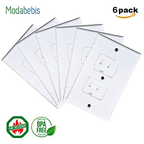  [아마존베스트]ModaBebis Baby Outlet Covers, Universal Self-Closing Electrical Outlet Cover, Extra Safe Child Safety Guards Wall...