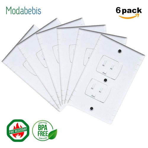  [아마존베스트]ModaBebis Baby Outlet Covers, Universal Self-Closing Electrical Outlet Cover, Extra Safe Child Safety Guards Wall...