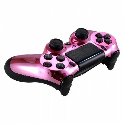  ModdedZone Chrome Pink PS4 PRO Custom UN-MODDED Controller Exclusive Unique Design CUH-ZCT2U