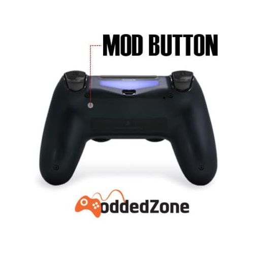  ModdedZone Fire Skulls PS4 PRO Rapid Fire Custom Modded Controller 40 Mods for All Major Shooter Games, Fortnite, Auto Aim, Quick Scope Sniper Breath and More (CUH-ZCT2U)