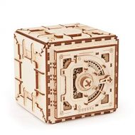 Model Ugears Mechanical 3D Safe, Valentines Gifts, Adult Puzzle, Wooden Brain Teaser, Kids And Teens IQ Game
