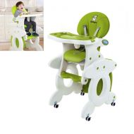 Modenny 3 In1 Baby Feed Chair Baby Dining Desk Multi-Purpose Eating Chair Learning Rocking Desk Chair Seat Bb Stool (Color : Green)