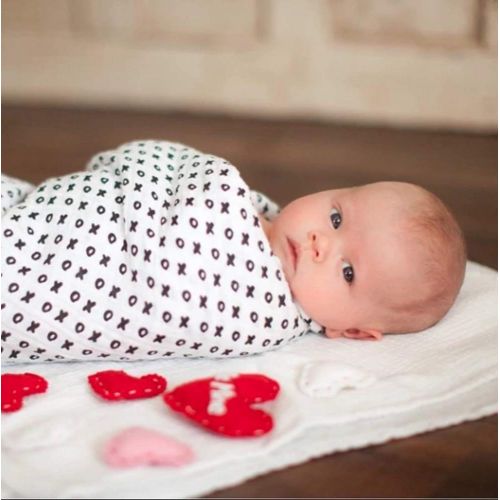  Modern Burlap Organic Cotton Organic Cotton Muslin Swaddle Blanket - XO