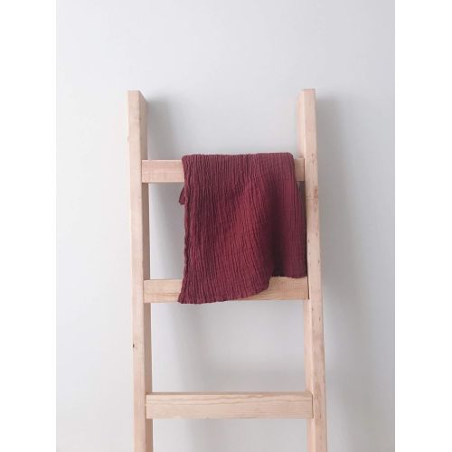  Modern Burlap Organic Cotton Organic Cotton Muslin Swaddle - Maroon