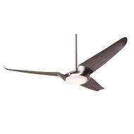 Modern Fan Company IC/Air3 56 Bright Nickel w/ Graywash Blades LED Ceiling Fan with Wall Control