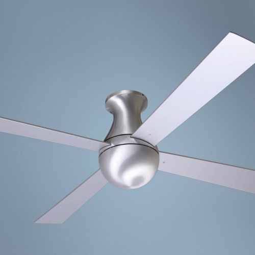  52 Modern Fan Aluminum Finish Ball Hugger Ceiling Fan