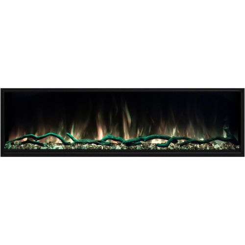  Modern Flames Landscape Series Pro Slim Built-in Electric Fireplace (LPS-4414-TH-WTC/LP), 44-Inch, Wireless Thermostat & Full Wall Control